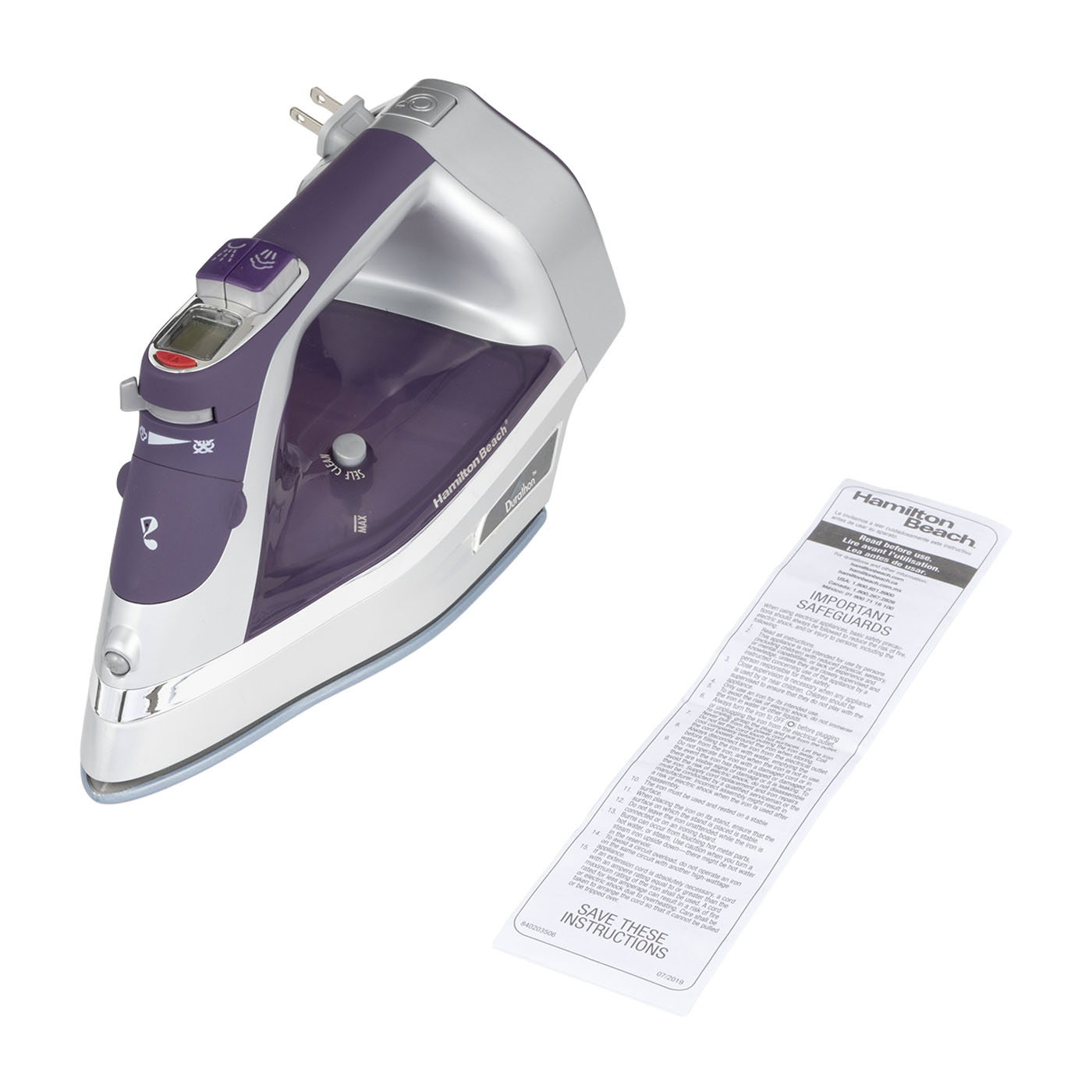 Durathon Digital Retractable Cord Iron 4