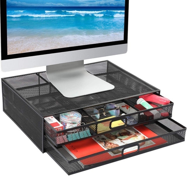 Monitor Stand Riser With Drawer 1