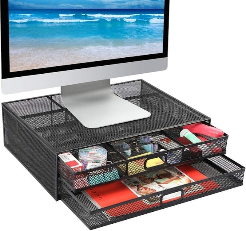 Monitor Stand Riser With Drawer 1