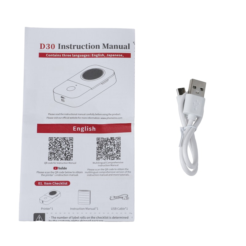 D30 Label Maker Machine with Tape 6