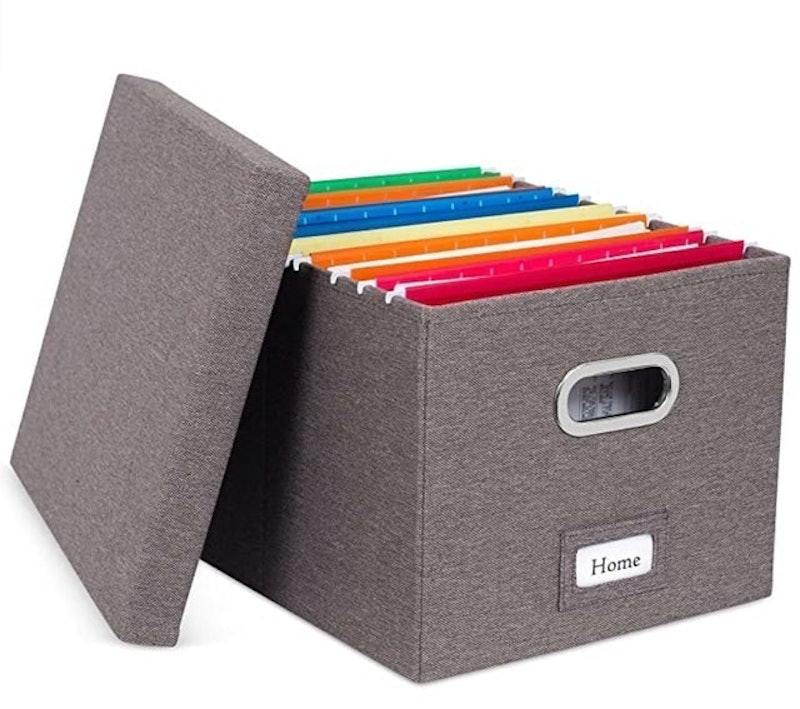 Collapsible File Storage Organizer with Lid 1