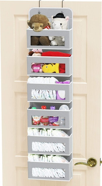 6 Clear Window Pocket Over the Door Organizer 1