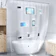 Better Than Bubbles Tech Friendly Clear Shower Curtain Liner with Pockets 1