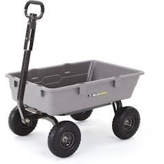 Poly Garden Dump Cart With Steel Frame