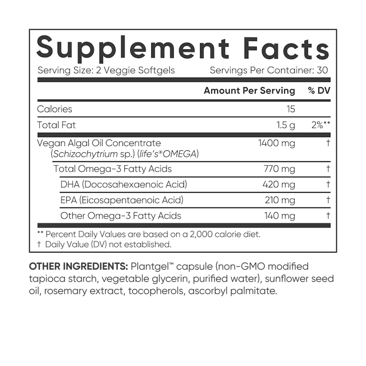 Vegan Omega-3 630mg 3