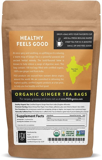 Organic Ginger Tea Bags 2