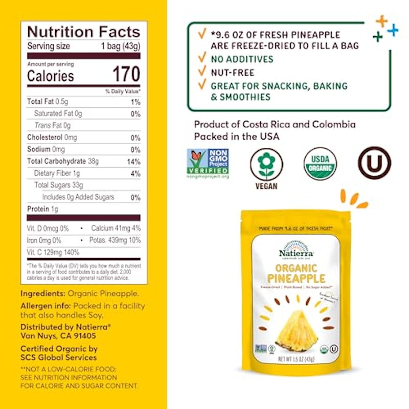 Natierra Organic Freeze-Dried Pineapples 2