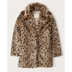 Mid-Length Faux Fur Coat