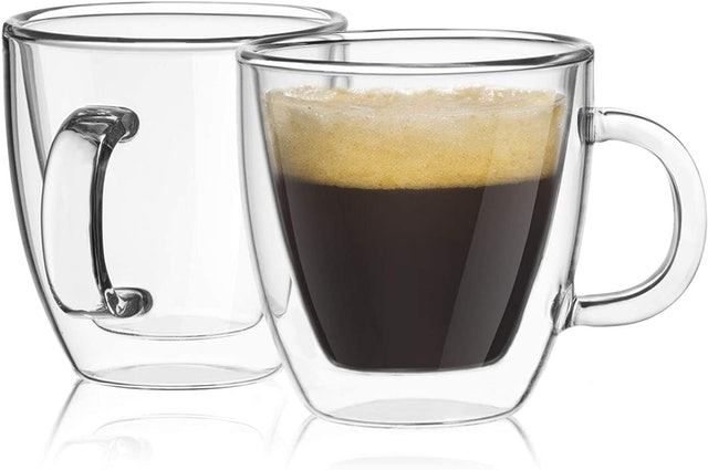 Savor Double Wall Insulated Glasses Espresso Mugs 1