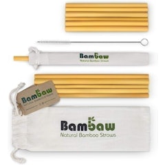 Reusable Bamboo Drinking Straws