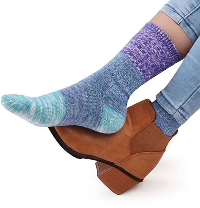 Vero Monte Colorful Patterned Cotton Socks (4 Pack) 1