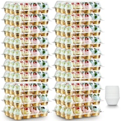 Stackable Cupcake Carrier with 240 Pack Cupcake Liners