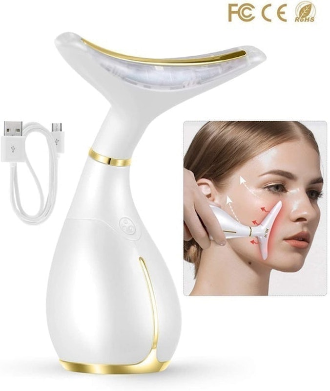 High-Frequency Face Massager With Heat and Vibration 1