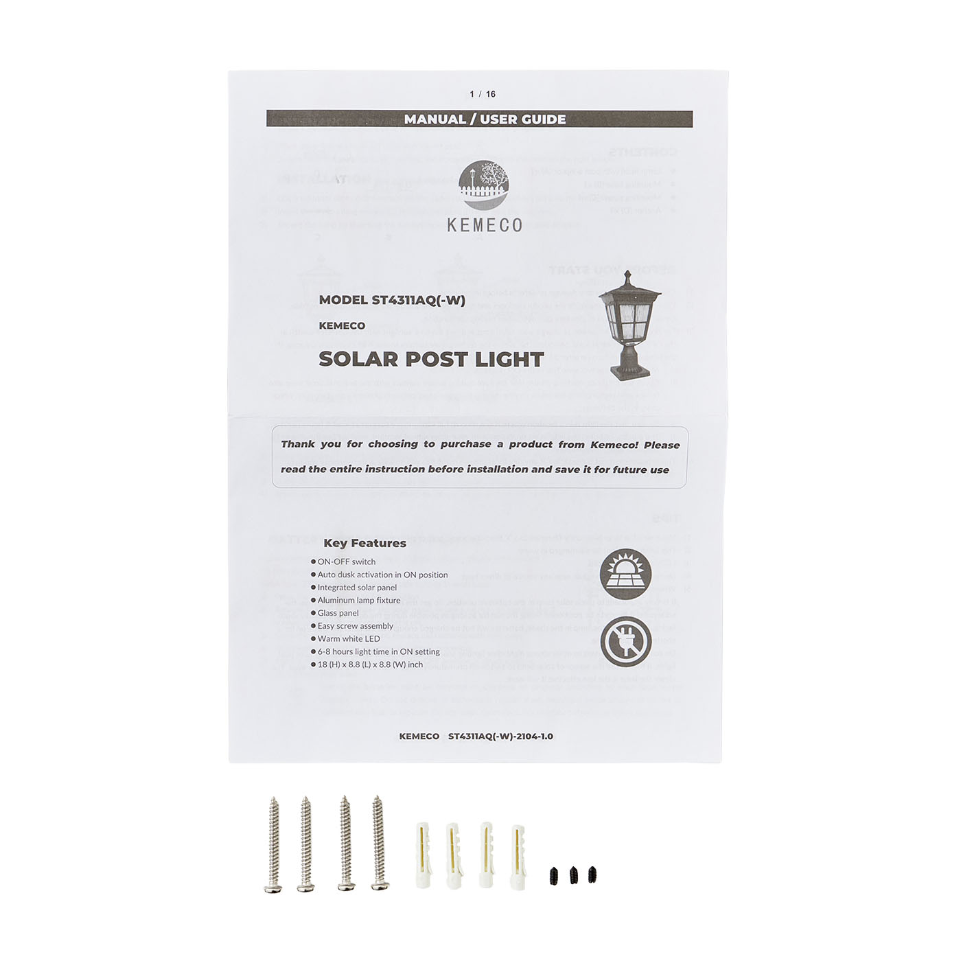 Solar Post Light 2