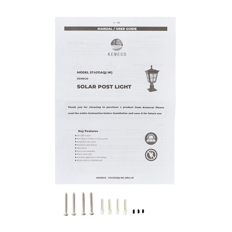 Solar Post Light 2
