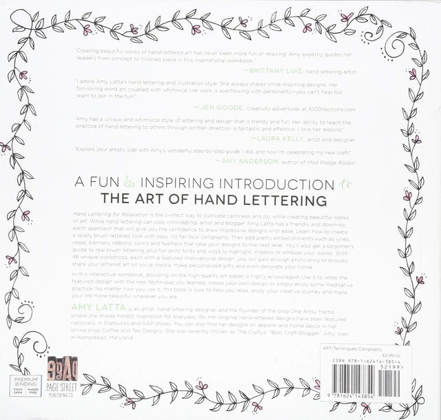 Hand Lettering for Relaxation: An Inspirational Workbook 2