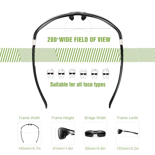 3-Pack Polarized Sports Sunglasses for Men 2