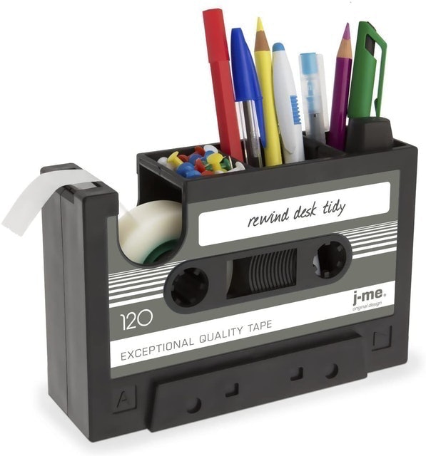 Cassette Tape Dispenser and Pen Holder 1