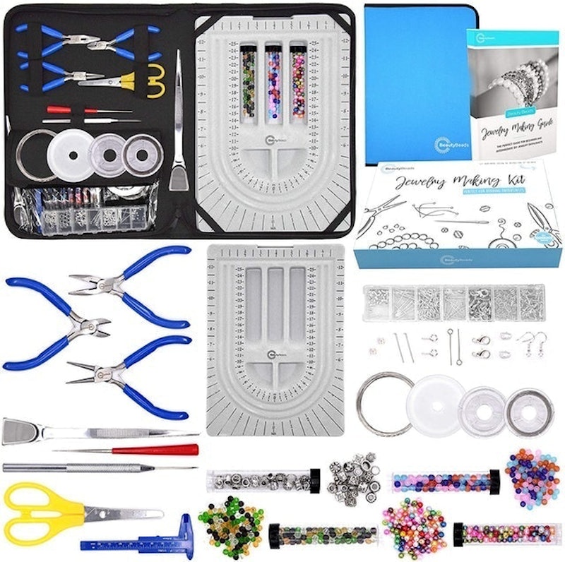 Jewelry Making Supplies, Jewelry Repair Kit Jewelry Fixing Kit with Jewelry  Wire and Findings Tools for Jewelry Making 