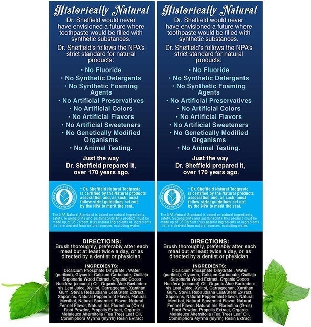Certified Natural Toothpaste 2