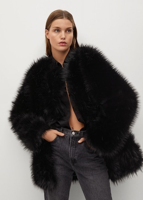 Oversize faux-fur coat 1