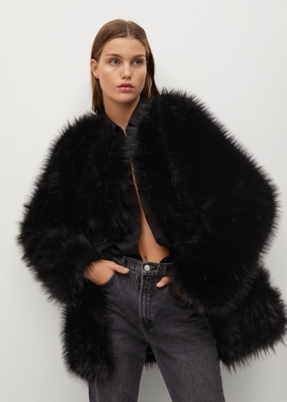 Oversize faux-fur coat 1