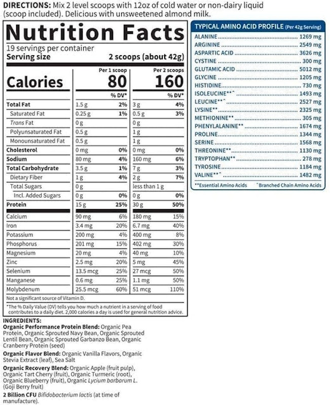 Organic Plant-Based Protein 2