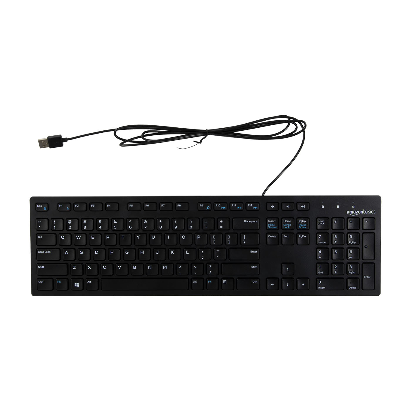 Amazon Basics Low-Profile Wired USB Keyboard 1