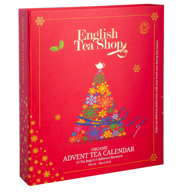 Organic Book Style Red Advent Calendar 2