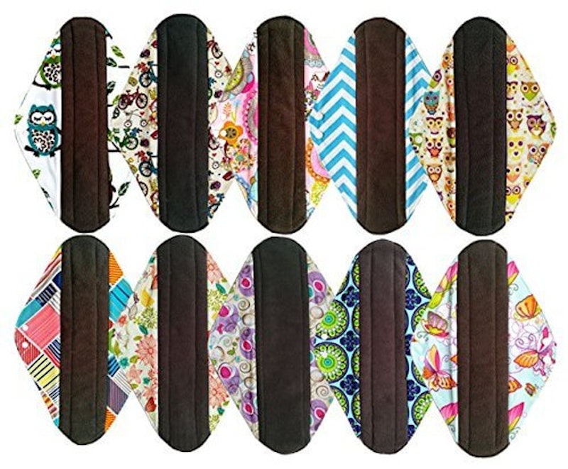 Jobebe Overnight Charcoal Bamboo Reusable Pads (Set of 10) 1