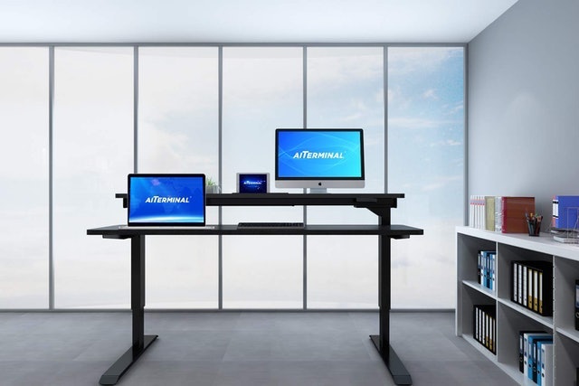 Split Top Electric Stand Up Desk 1