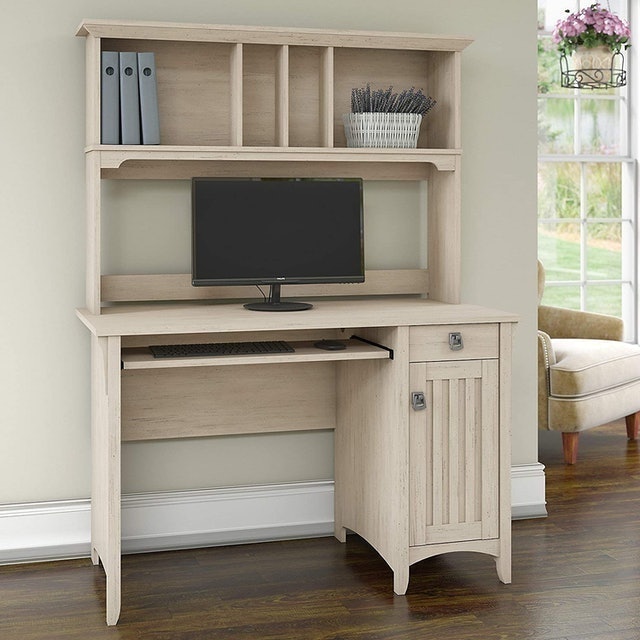 L-Shaped Desk with Hutch 2