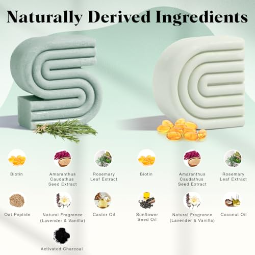 Rosemary & Biotin Shampoo and Conditioner Bar Set 2