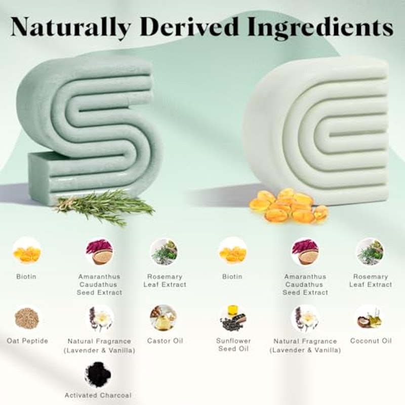 Rosemary & Biotin Shampoo and Conditioner Bar Set 2
