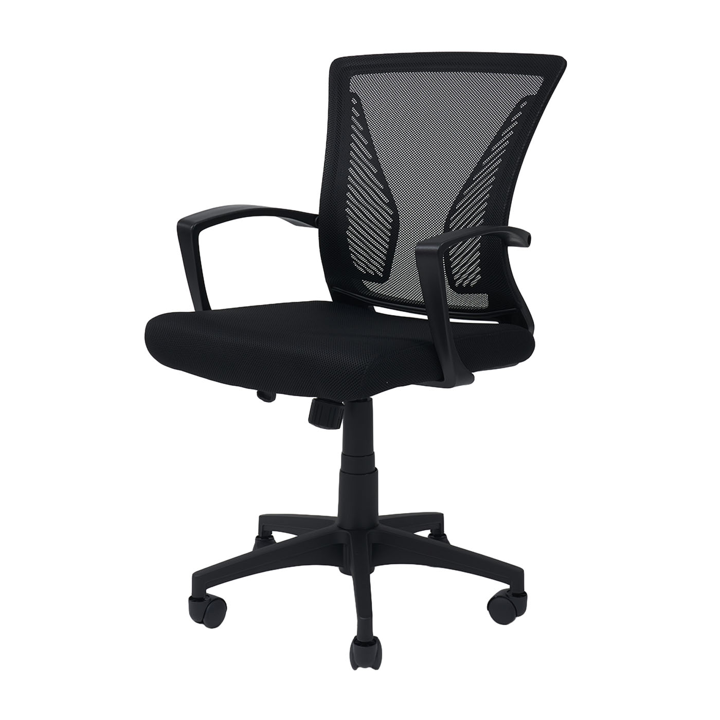 Mid Back Swivel Lumbar Support Desk Chair 1