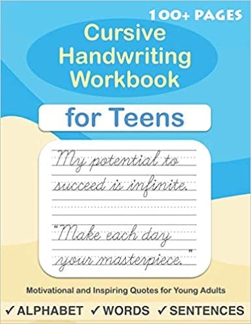 Cursive Handwriting Workbook for Teens 1
