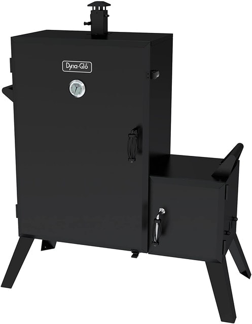 Wide Body Vertical Offset Charcoal Smoker 1