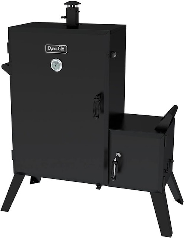Wide Body Vertical Offset Charcoal Smoker 1