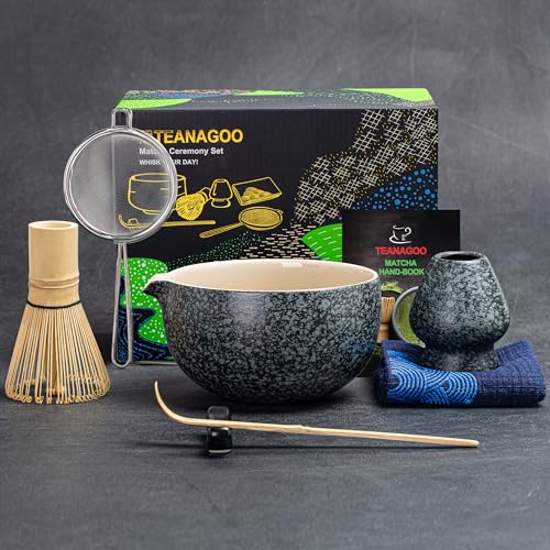 Japanese Matcha Ceremony Set, 8pcs/set, Charcoal Grey 1