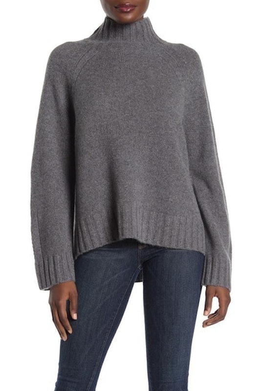 Margaret Mock Neck Cashmere Sweater 1