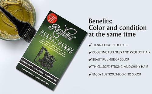 30 Minute Henna - Natural Black Semi-Permanent Hair Color 3