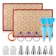 Angadona Macaron Silicone Baking Mats Kit 1
