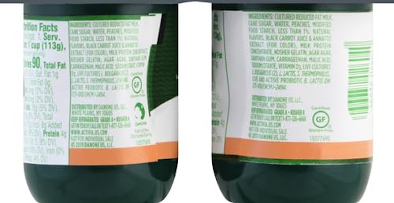 Peach Probiotic Lowfat Yogurt 2