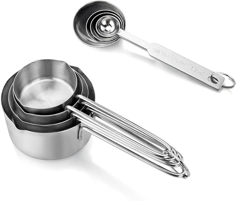 Stainless Steel Measuring Spoons and Cups Combo 1