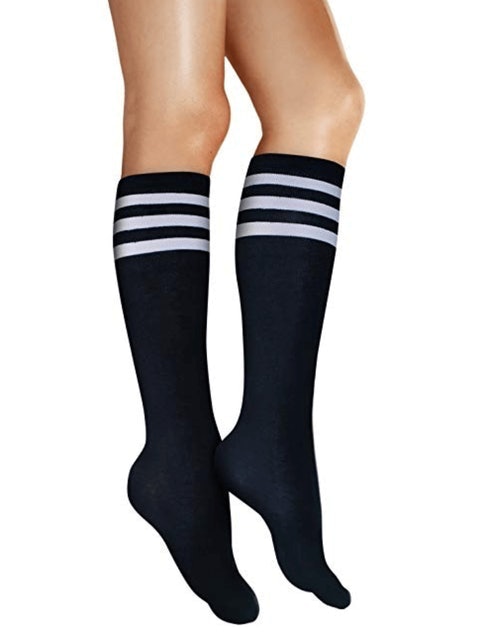 KONY Women’s Cotton Knee High Socks (3 Pack) 1
