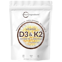 Vitamin D3 K2 Supplement Softgels