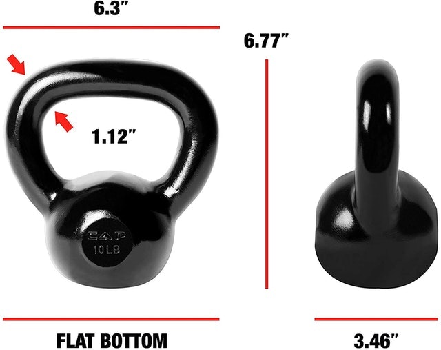 Enamel Coated Cast Iron Kettlebell  2