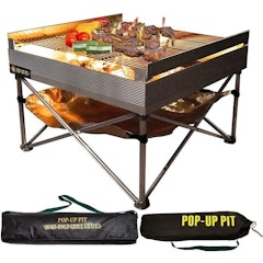 Portable Outdoor Fire Pit and BBQ Grill