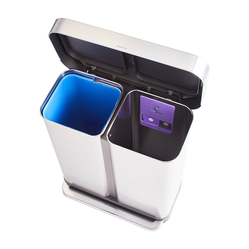 Dual Compartment Rectangular Step Can 6