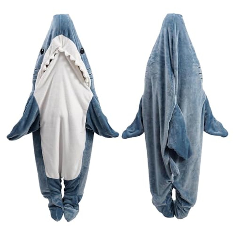 Shark Blanket Hoodie Onesie Adult & Kid 1